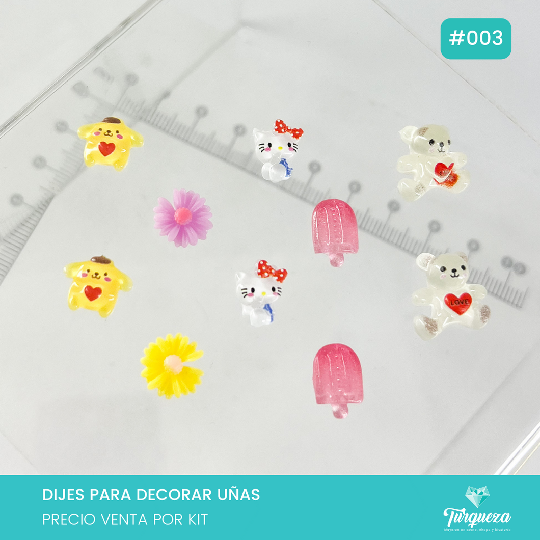 Kit Dijes Decoración de Uñas #003