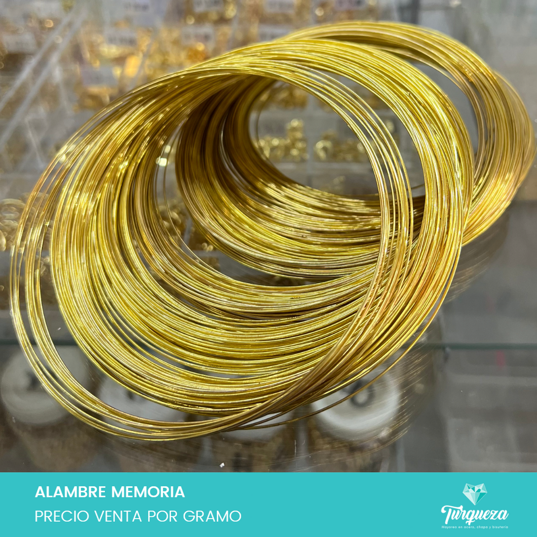 Alambre Memoria Dorado 11cm Diam.