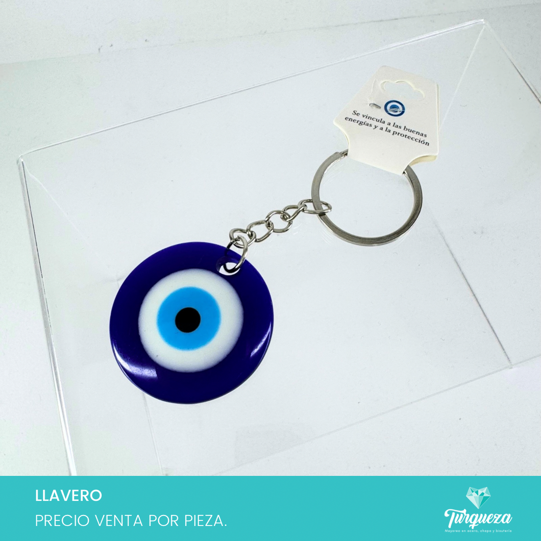 Llavero Ojo Plateado