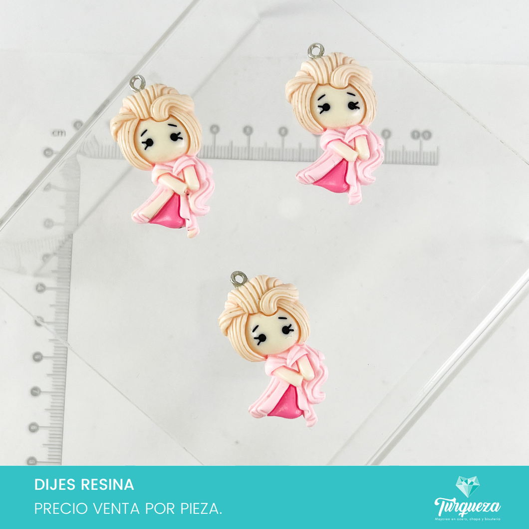 Dije Princesa Aurora (3.8x2cm) Resina