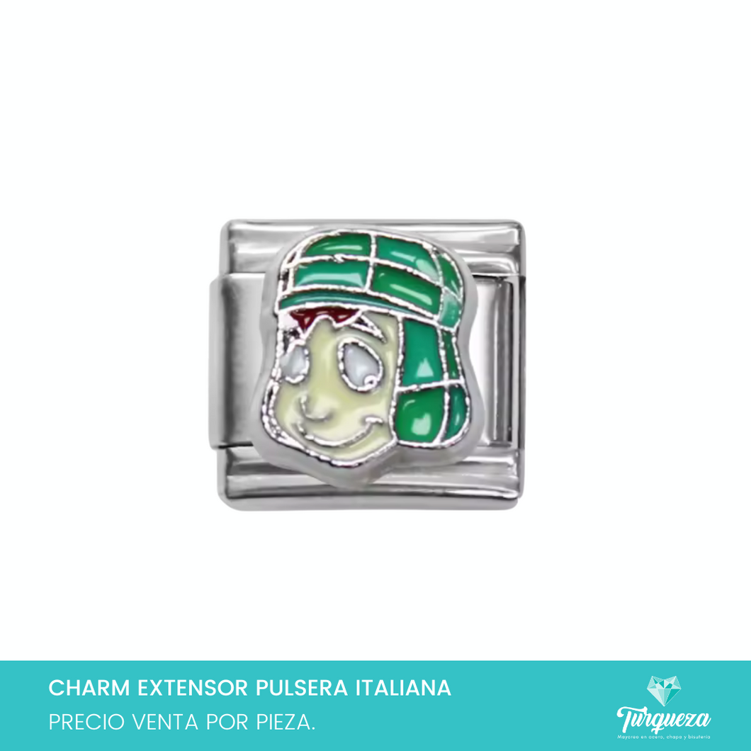 Dije Charm Chabo 8 para Pulsera Tipo Italiana Plateado Acero Inoxidable