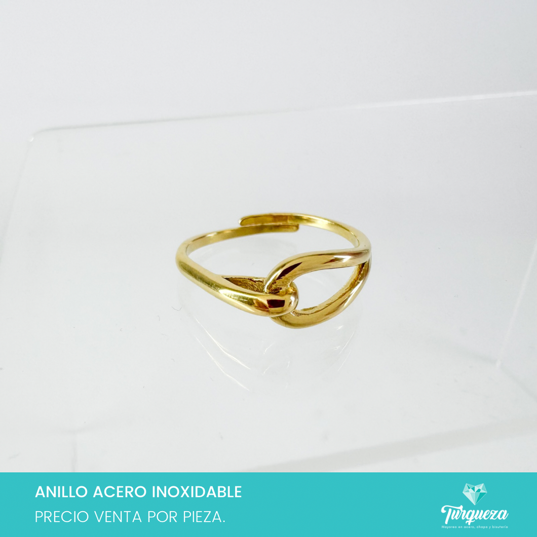 Anillo Nudo Acero Inoxidable