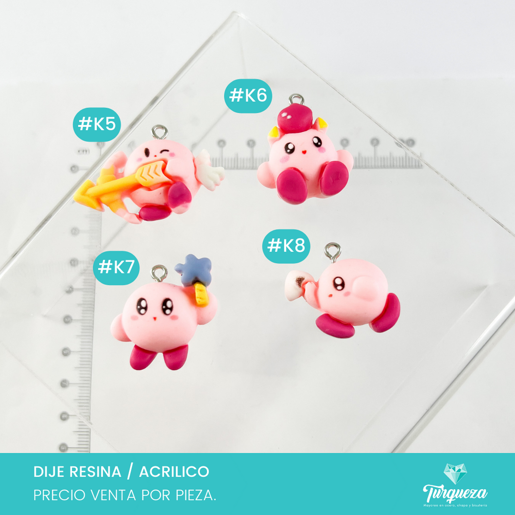 Dije Kirby Varios #B Acrilico / Resina