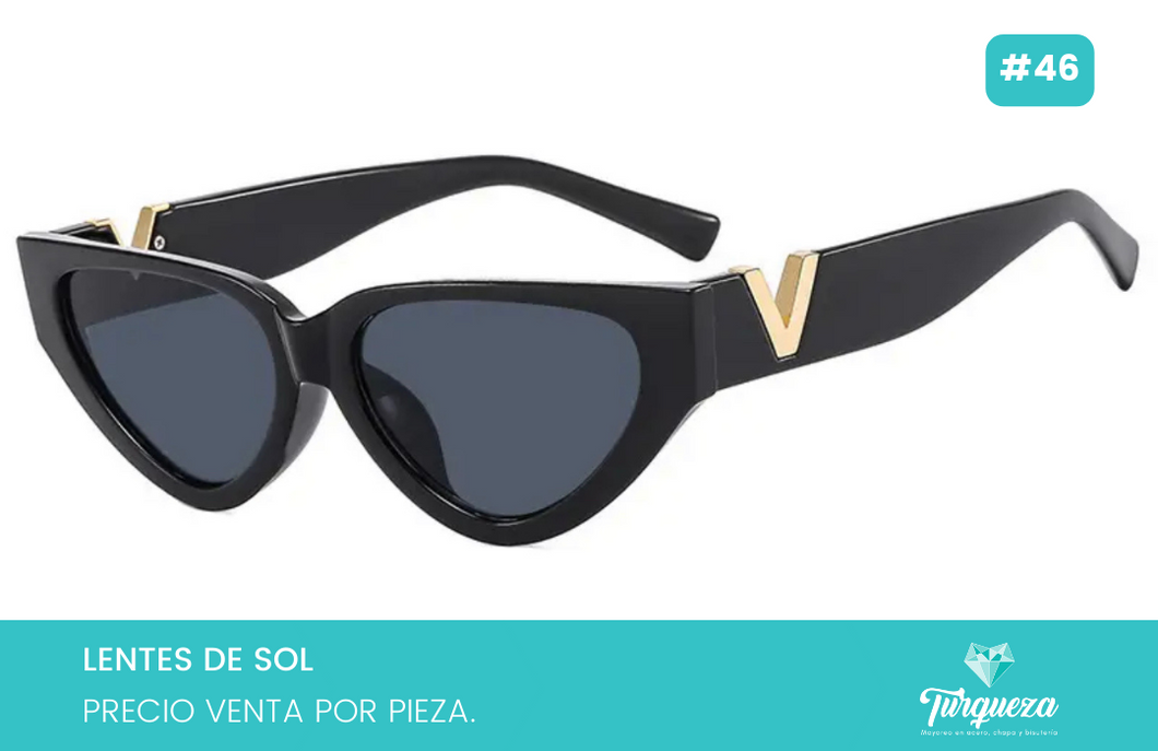 Lentes de Sol V Eye Cat Negro #46