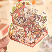 Cargar imagen en el visor de la galería, Mini Stickers 3D - Casa divertida #SM16

