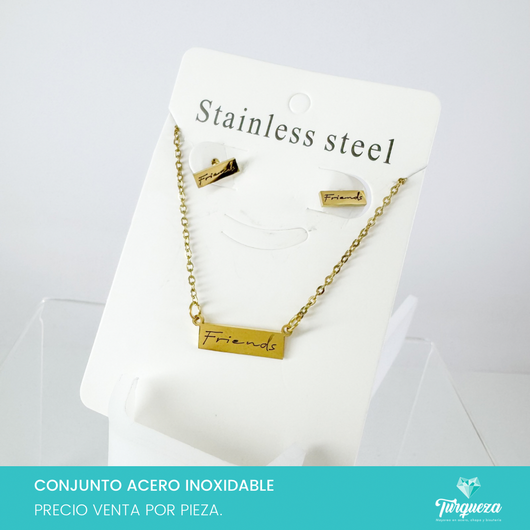 Conjunto Friends Acero Inoxidable