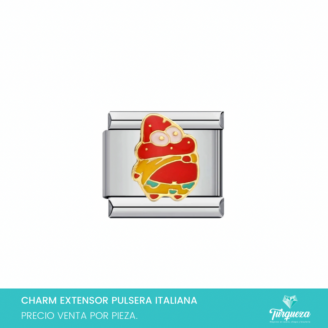 Dije Charm Patri Cio para Pulsera Tipo Italiana Plateado Acero Inoxidable
