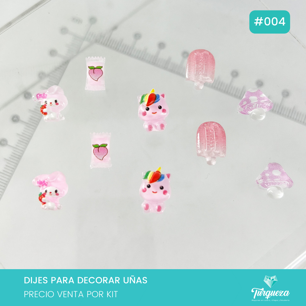 Kit Dijes Decoración de Uñas #004