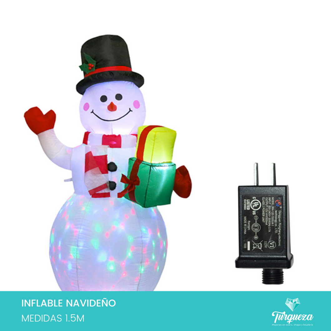 Inflable Navideño Mono de Nieve