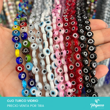 Cargar imagen en el visor de la galería, Ojo Turco Plano #8 Variedad de Colores
