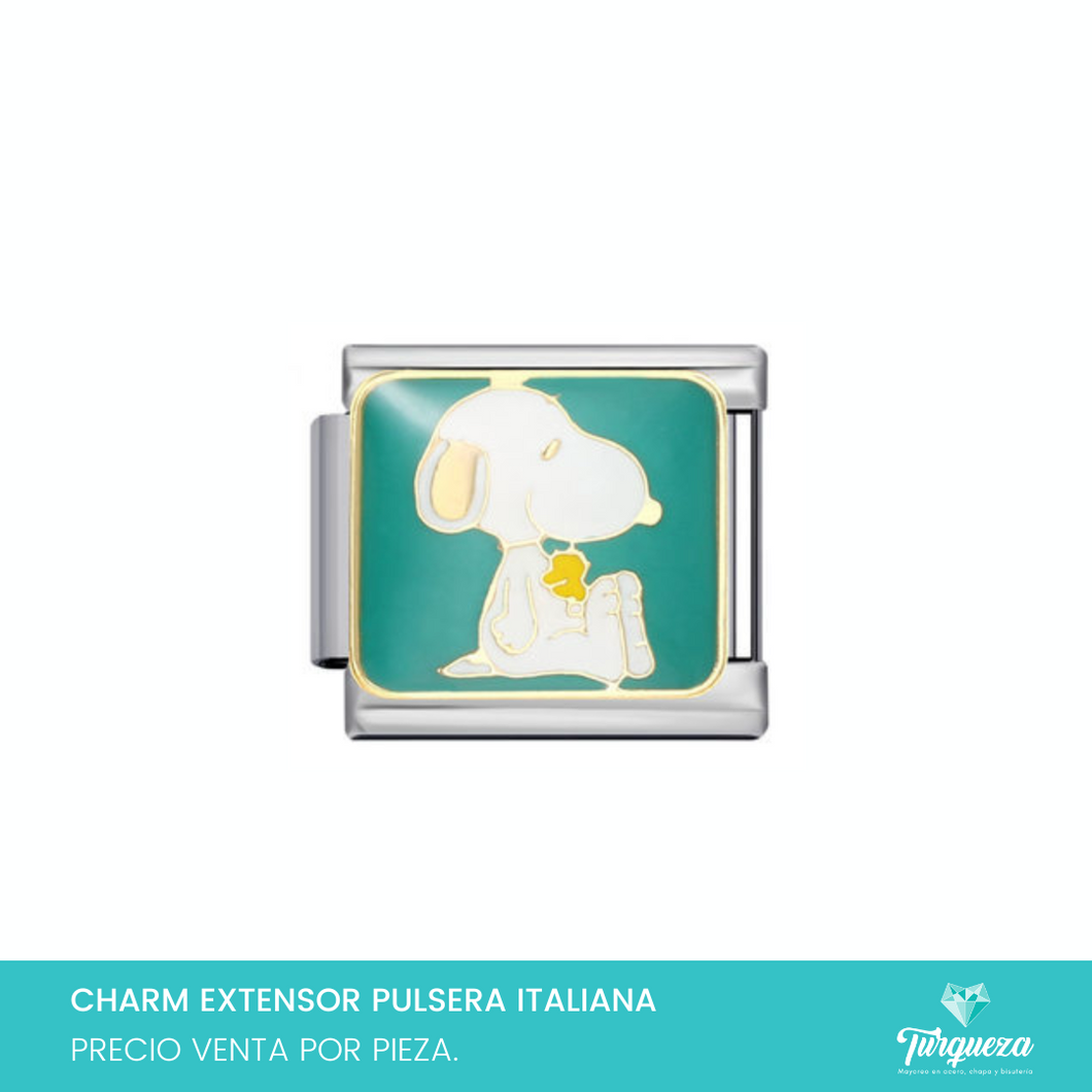 Dije Charm Snoop para Pulsera Tipo Italiana Acero Inoxidable