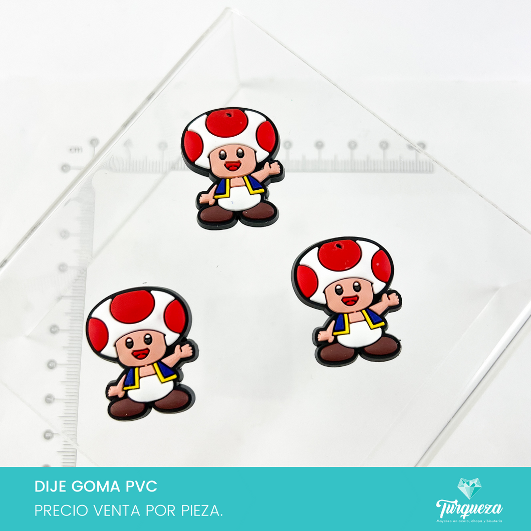 Dije Toad Mario Goma PVC