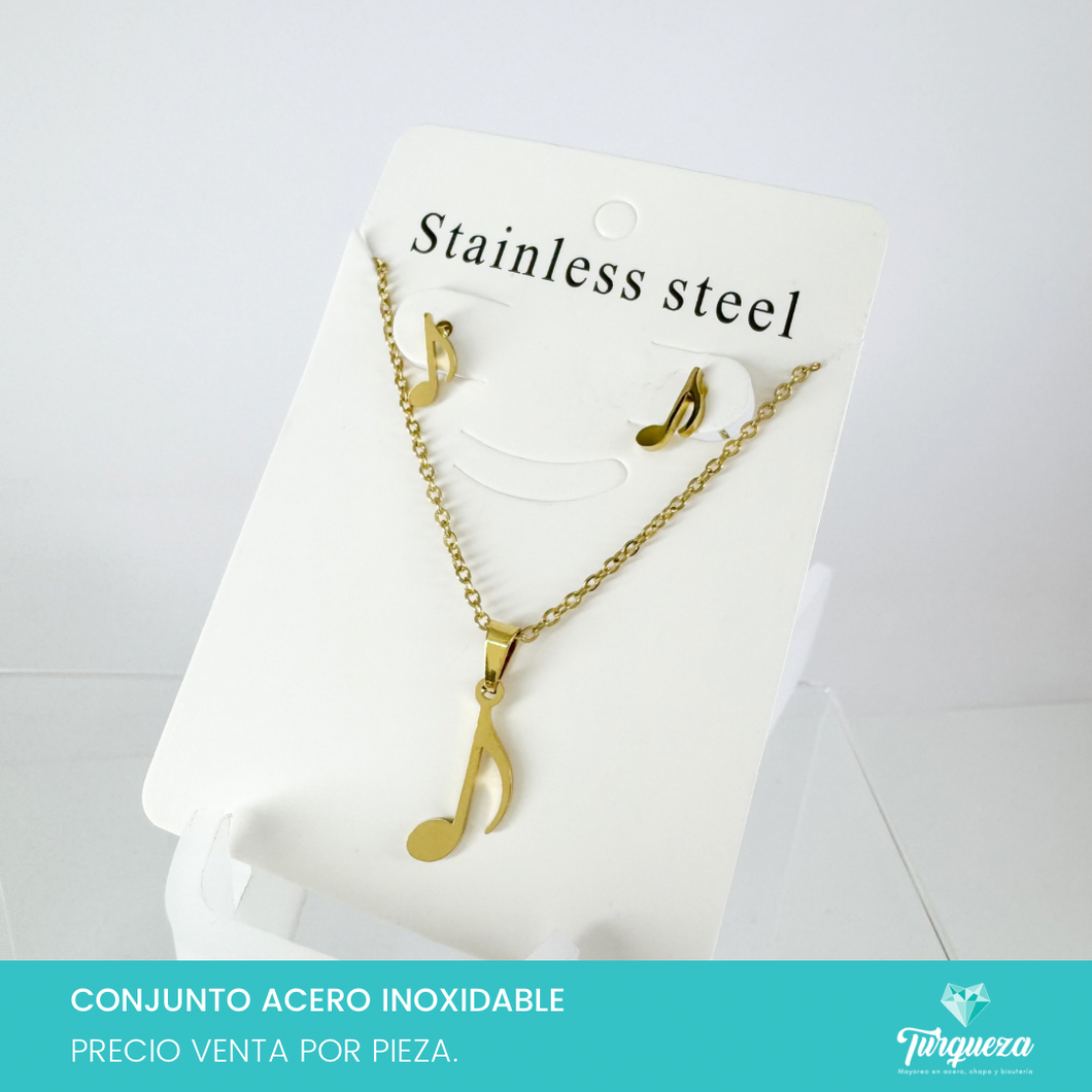 Conjunto Signo Musical Acero Inoxidable