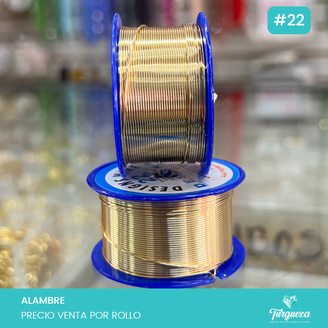 Alambre DW Dorado Calibre 22