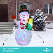 Cargar imagen en el visor de la galería, Inflable Navideño Mono de Nieve
