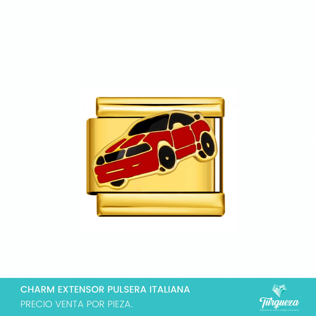Dije Charm Carro para Pulsera Tipo Italiana Acero Inoxidable
