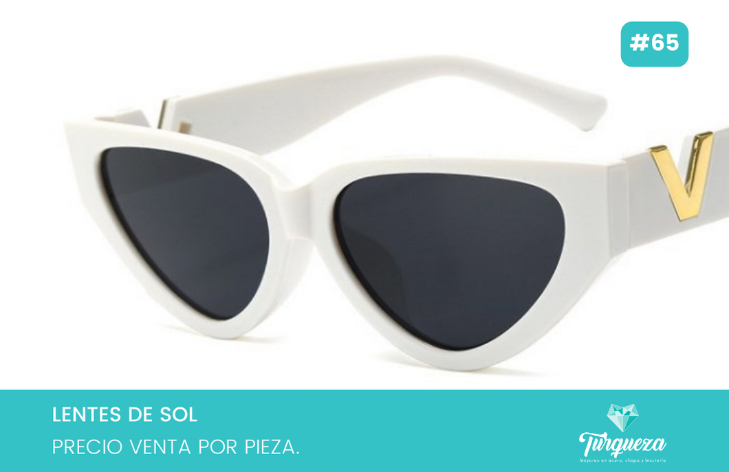 Lentes de Sol V Eye Cat Blanco #65