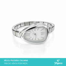 Cargar imagen en el visor de la galería, Reloj Pulsera Tipo Italiana (Caratula + 14 charms) Acero Inoxidable
