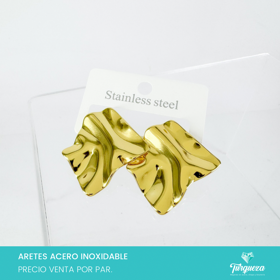 Arete Ondulado Chunky (3.5cm) Acero Inoxidable