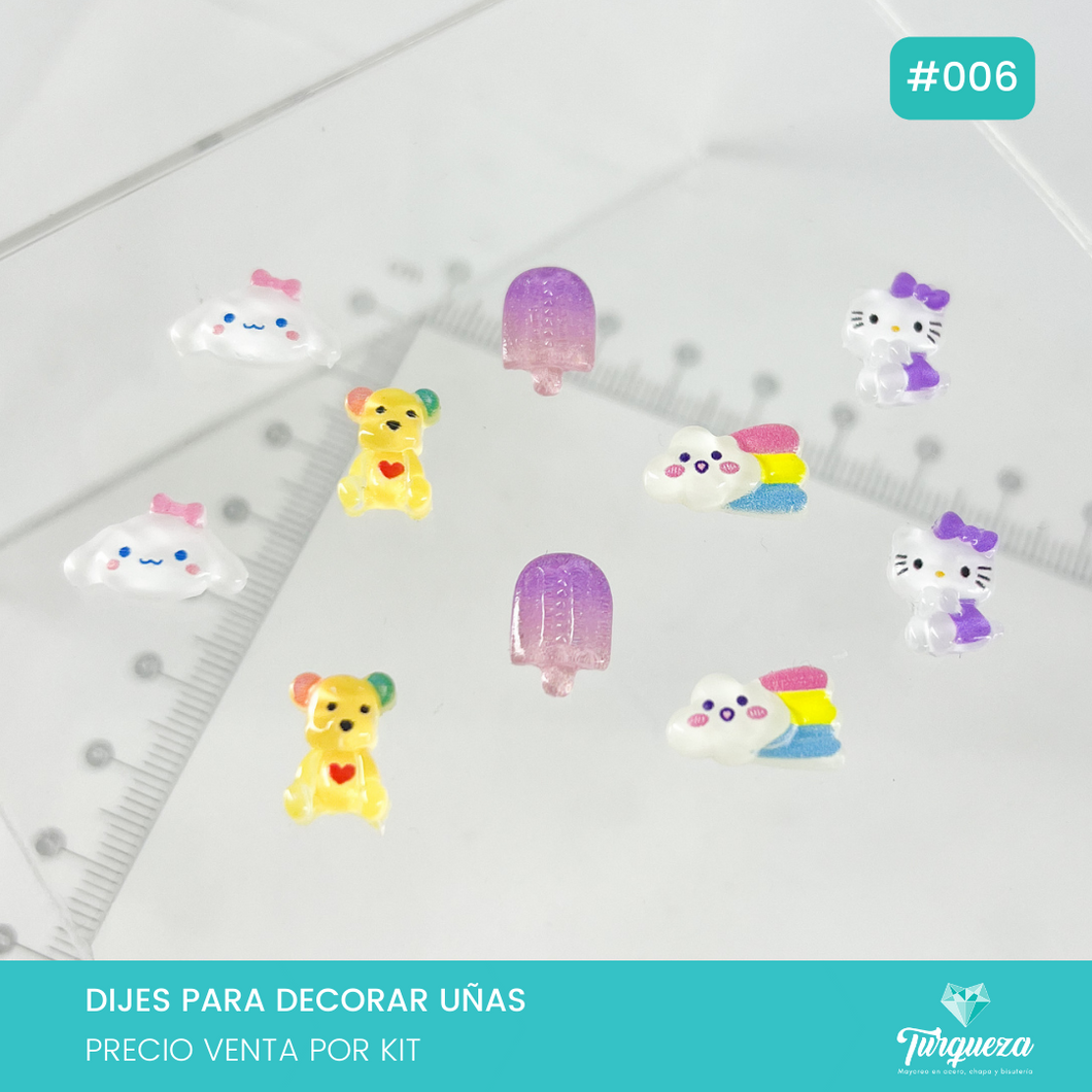 Kit Dijes Decoración de Uñas #006