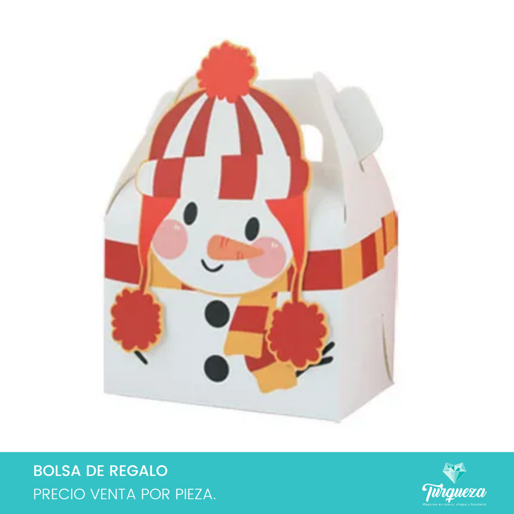 Envoltura de Regalo Navidad Mono Nieve (11.5x8.2x8.6x15.2cm)