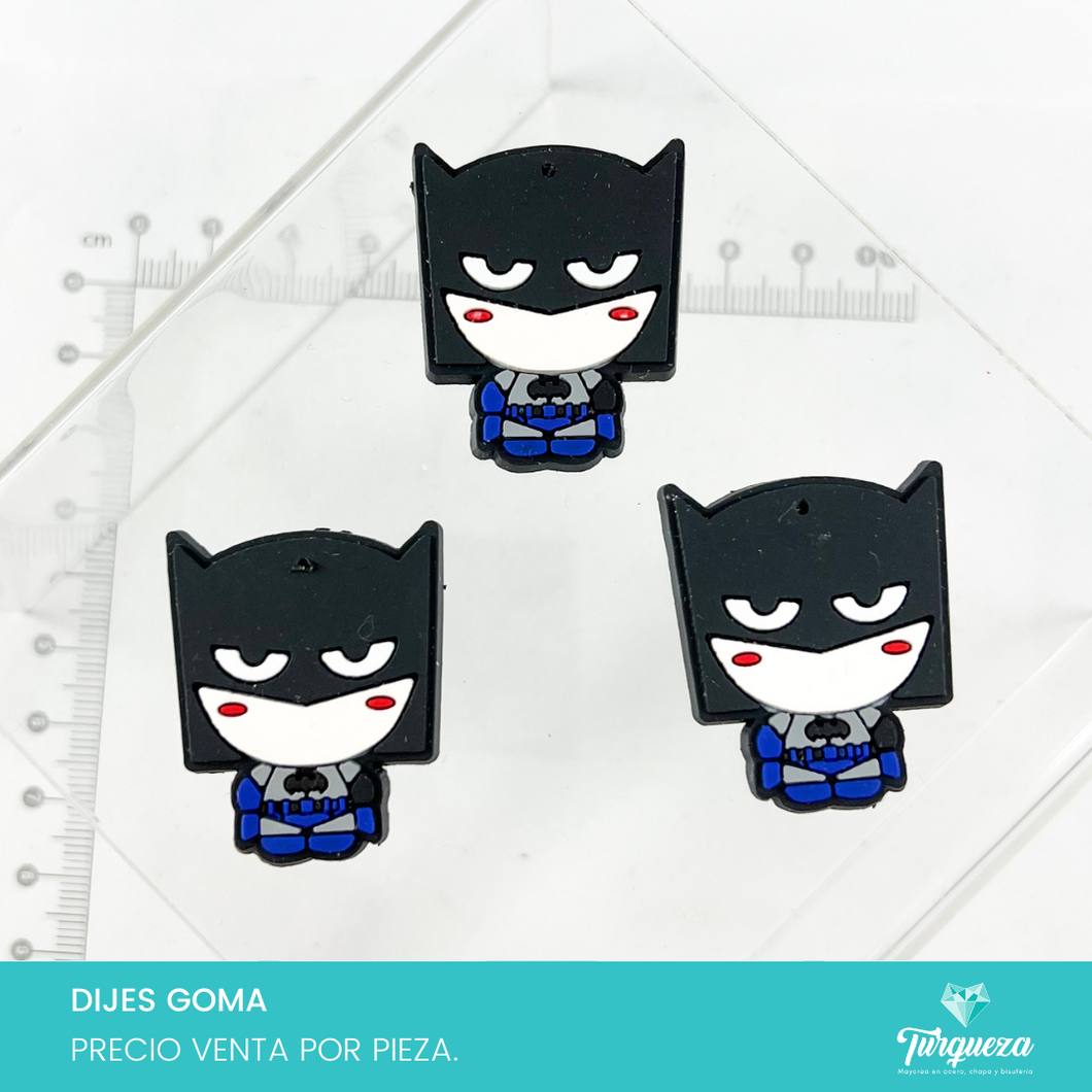 Dije Super Heroe Murcielago B (3.5x3cm) Goma