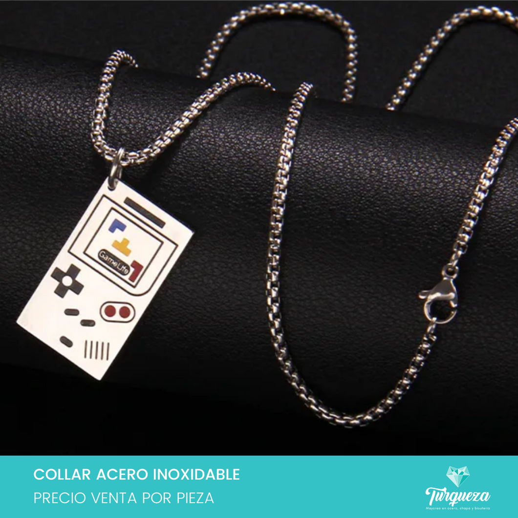 Collar Videojuego Acero Inoxidable