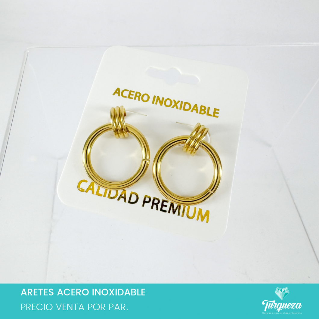 Arete Circular 2.5cm Acero Inoxidable
