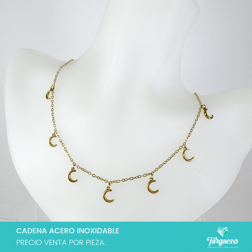 Collar Lunas Acero Inoxidable