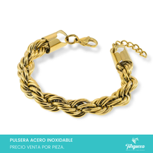 Cargar imagen en el visor de la galería, Pulsera Torsal Chunky Acero Inoxidable
