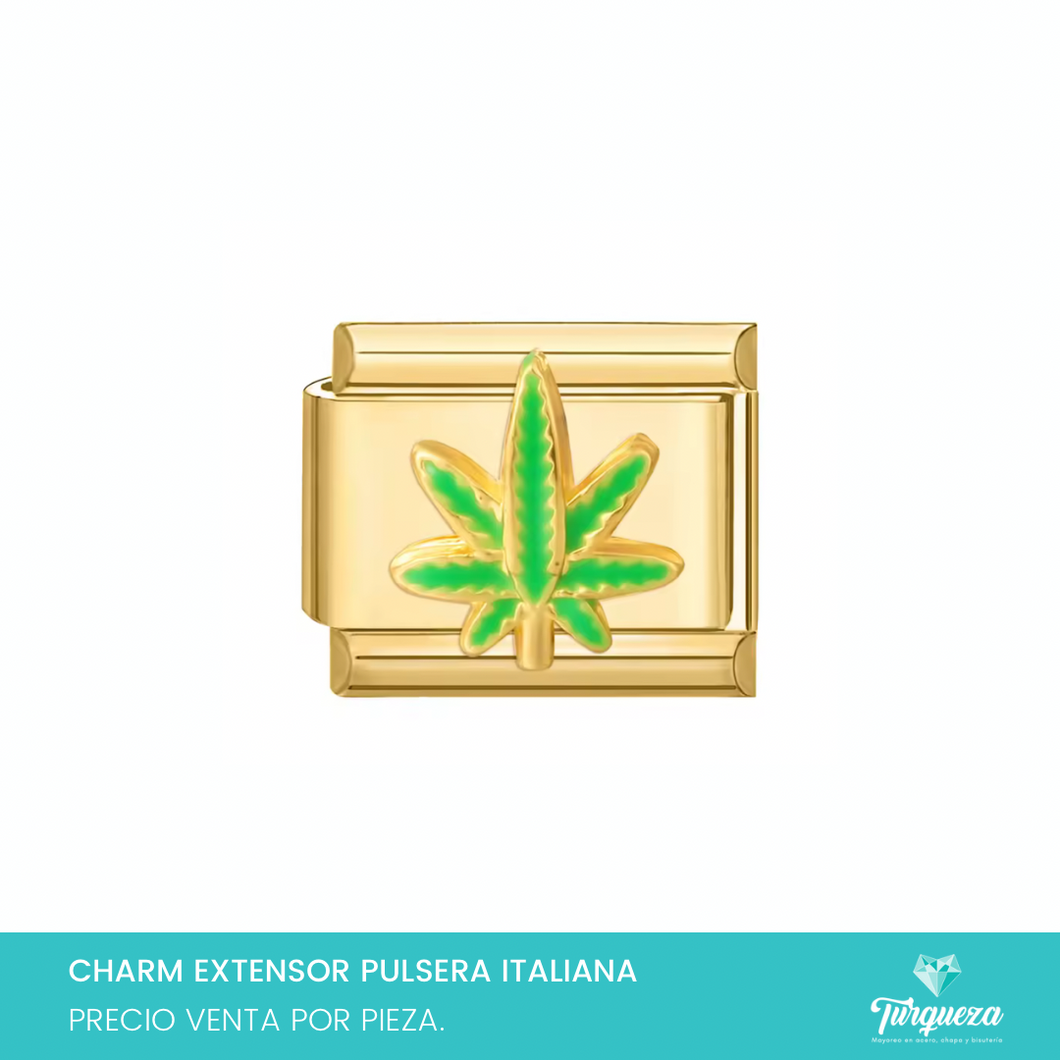 Dije Charm Maria para Pulsera Tipo Italiana Dorado Acero Inoxidable