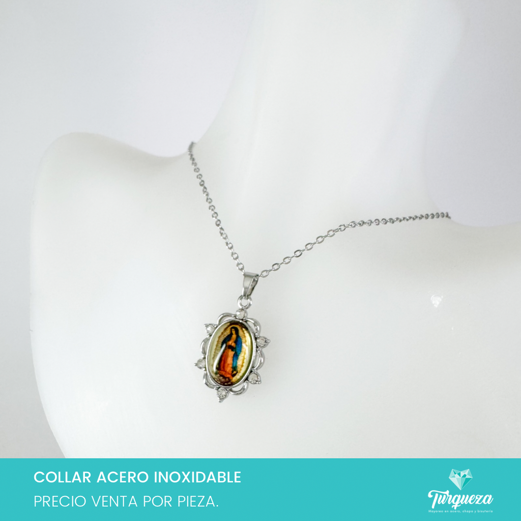 Collar Virgen Acero Inoxidable