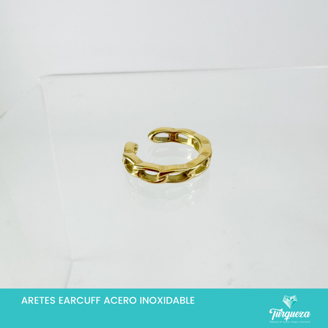 Arete Earcuff Dorado Acero Inoxidable