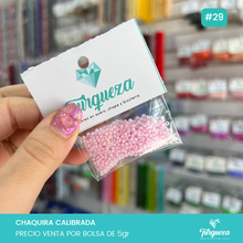 Cargar imagen en el visor de la galería, Chaquira Calibrada Bolsa 5gr. Variedad de Colores
