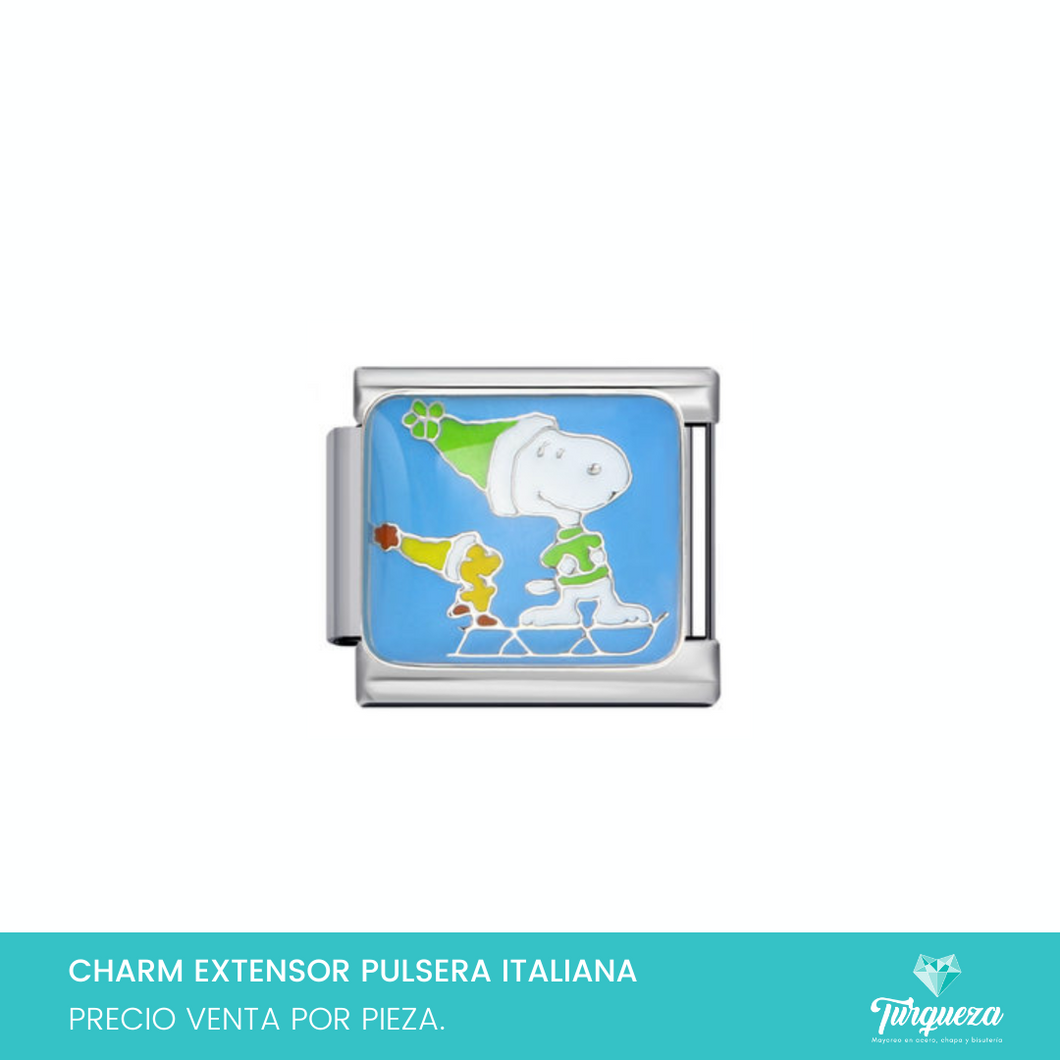 Dije Charm Snoop para Pulsera Tipo Italiana Acero Inoxidable