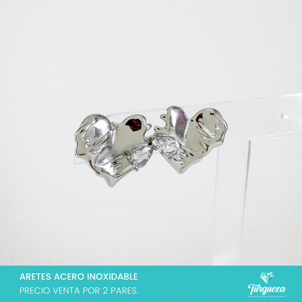 Arete Corazon Zirconia Acero Inoxidable