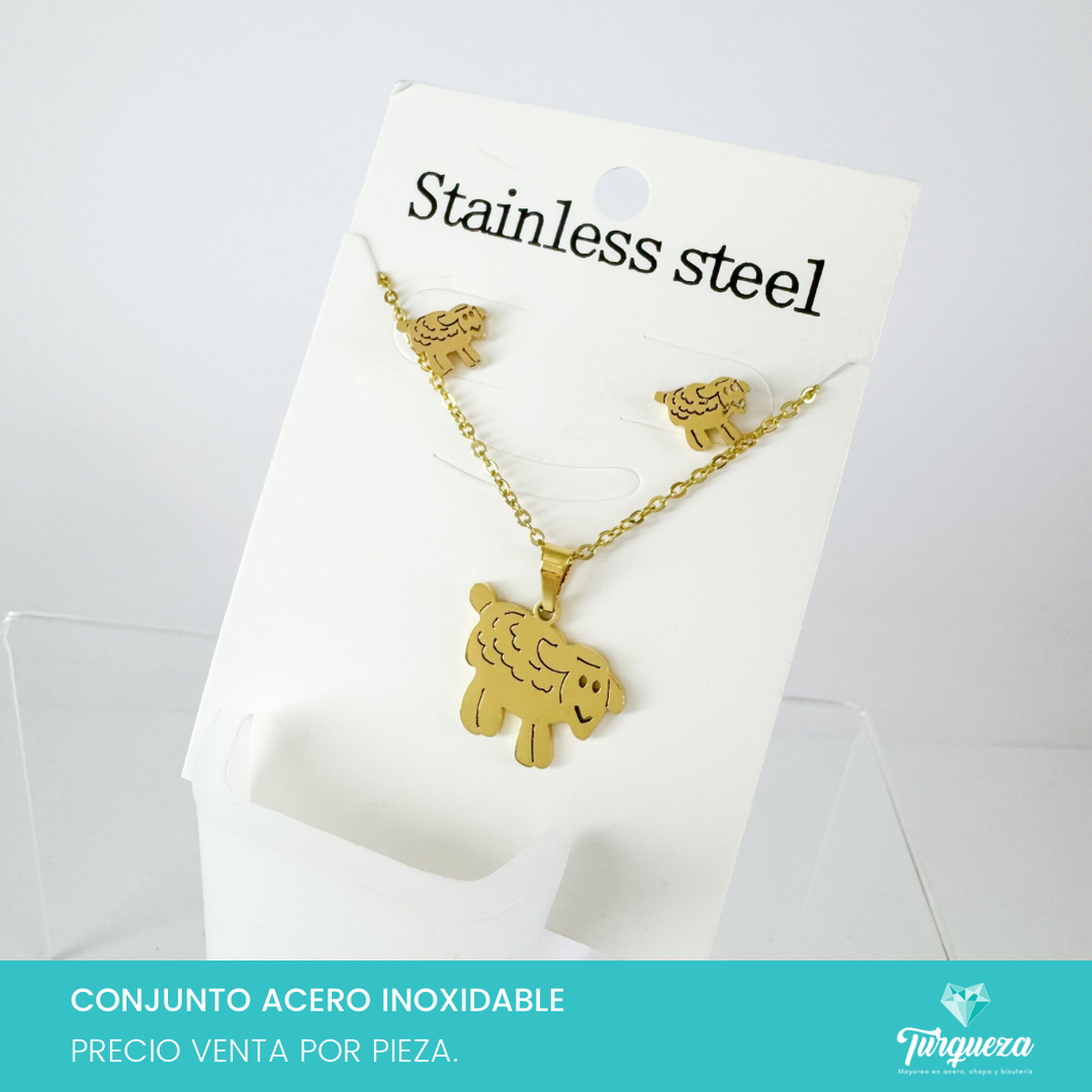 Conjunto Borregito Acero Inoxidable