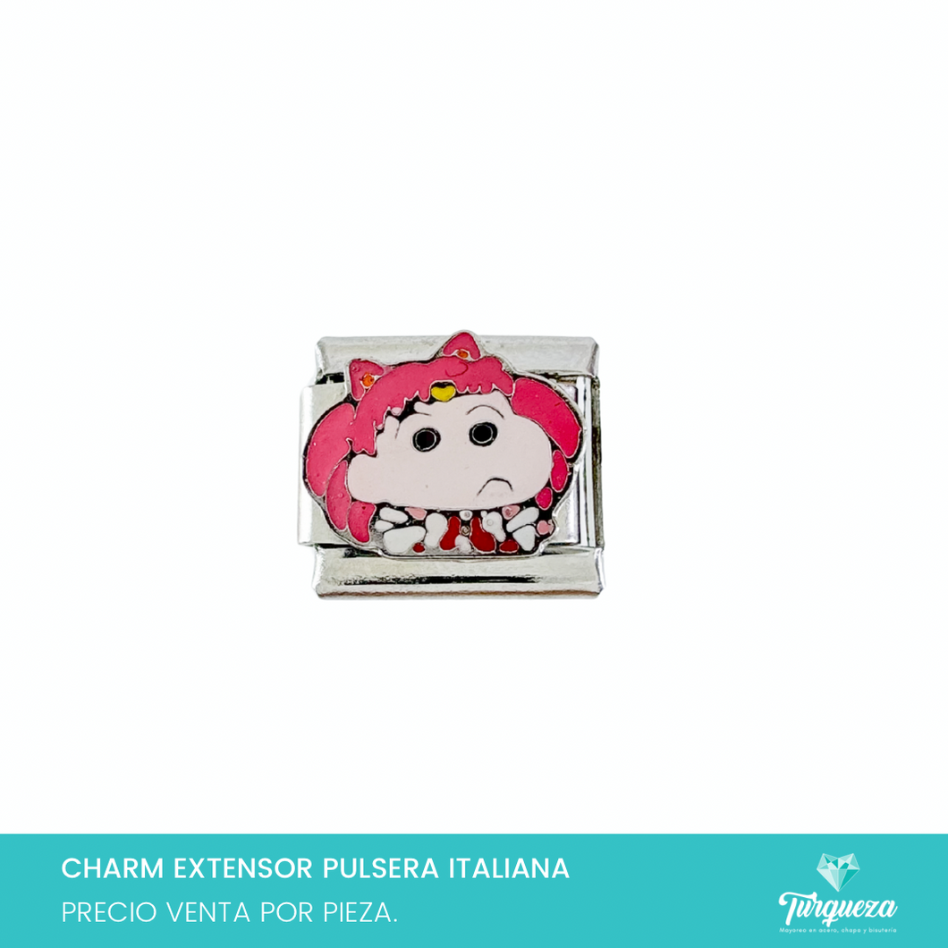 Dije Charm Monito para Pulsera Tipo Italiana Plateado Acero Inoxidable