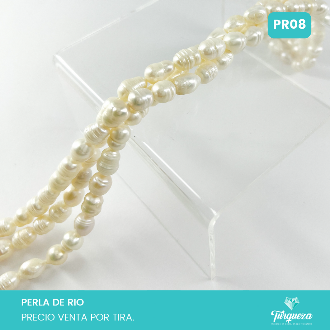 Perla de Rio Forma de Arroz #8-9 (PR08)