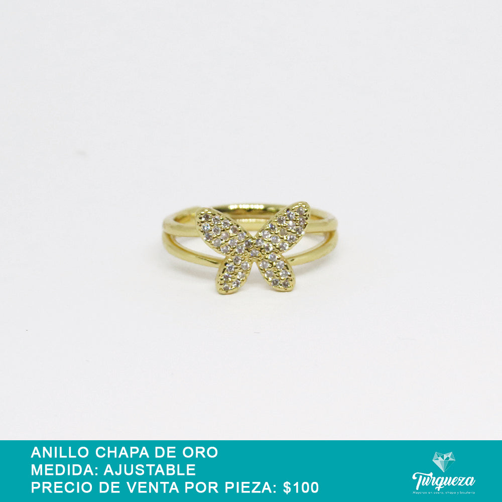 Anillo Mariposa con Zirconia