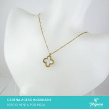 Load image into Gallery viewer, Collar Dupe VC Doble cara (Negro y Blanco) Dorado Acero Inoxidable
