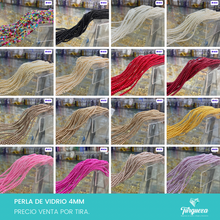 Load image into Gallery viewer, Perla de vidrio 4mm Variedad de colores
