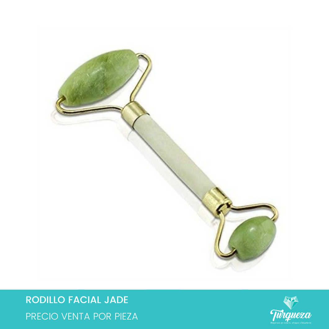 Rodillo Masajeador Facial Jade