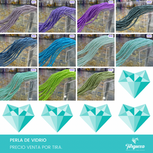 Cargar imagen en el visor de la galería, Perla de vidrio 4mm Variedad de colores
