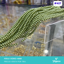 Cargar imagen en el visor de la galería, Perla de vidrio 4mm Variedad de colores
