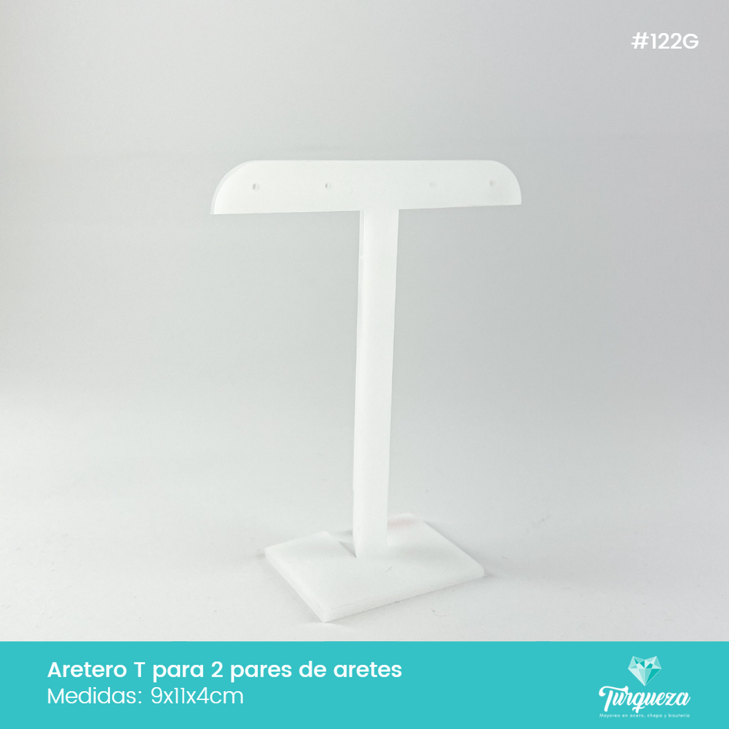 Exhibidor Aretero T Blanco