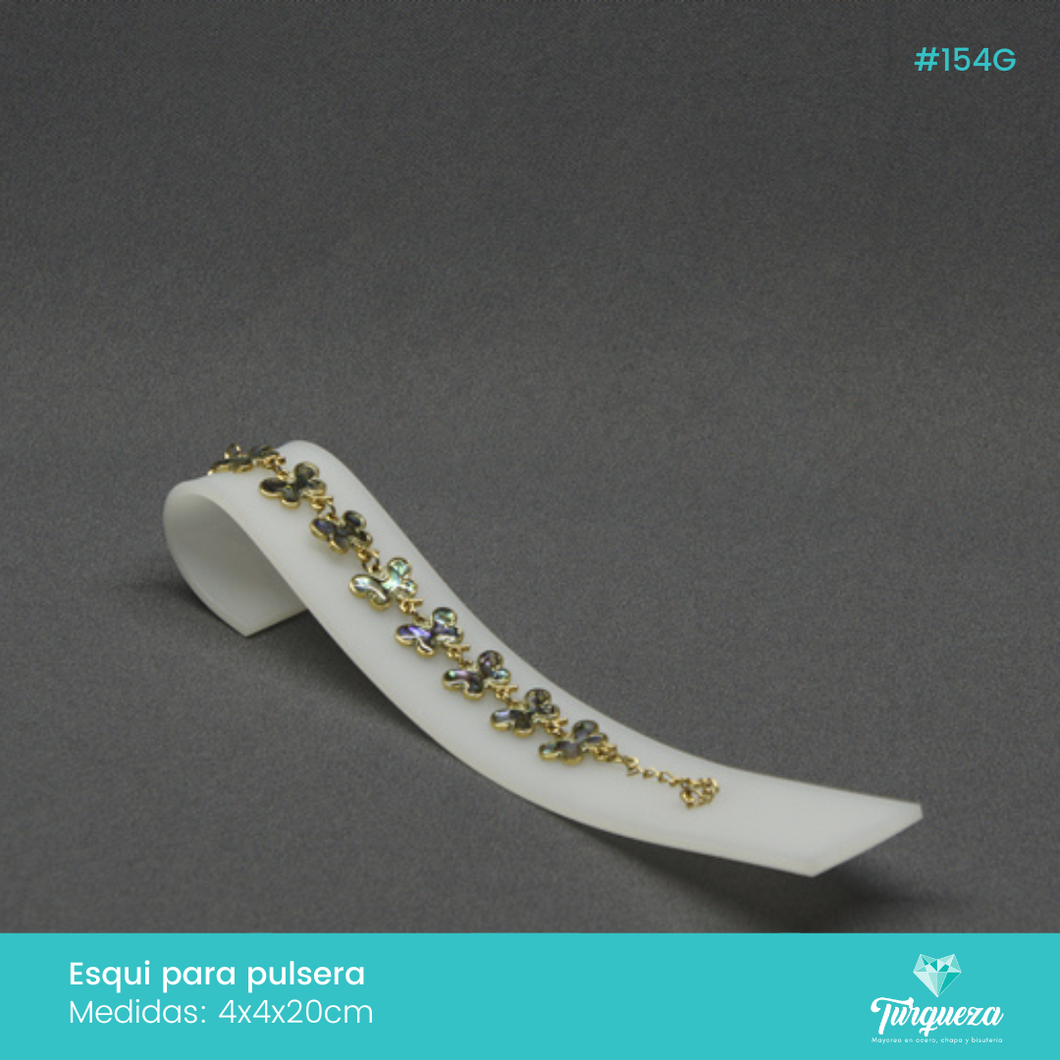 Exhibidor Esquí Pulsera Blanco