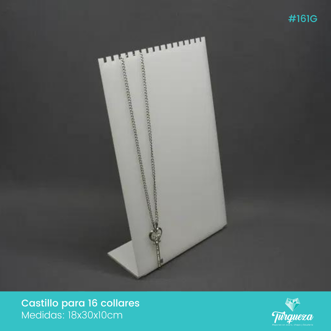 Exhibidor Castillo Collares Blanco