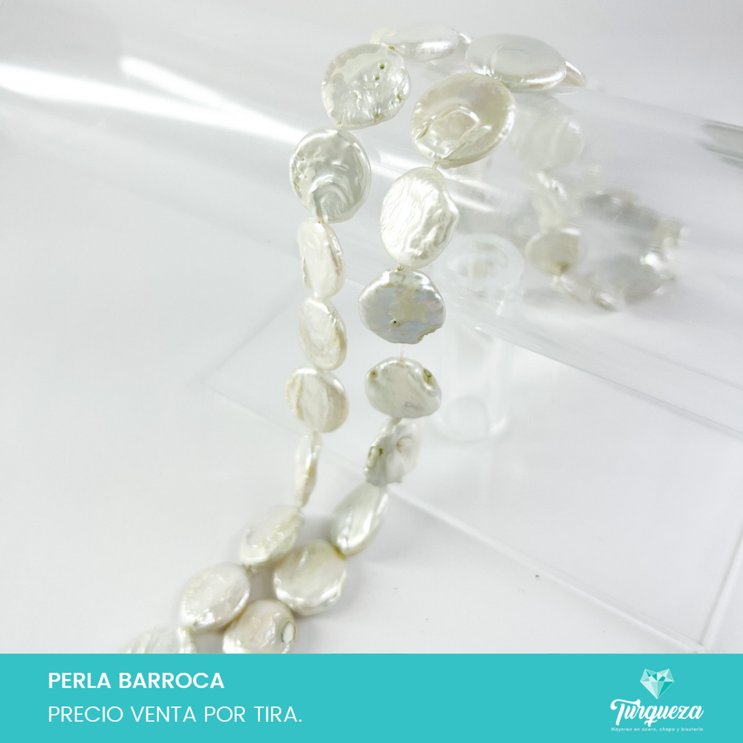 Perla Barroca Forma Circulo Irregular #1.8