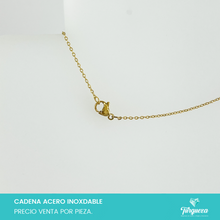 Cargar imagen en el visor de la galería, Cadena Clásica Dorada (50cm-1mm) Acero Inoxidable
